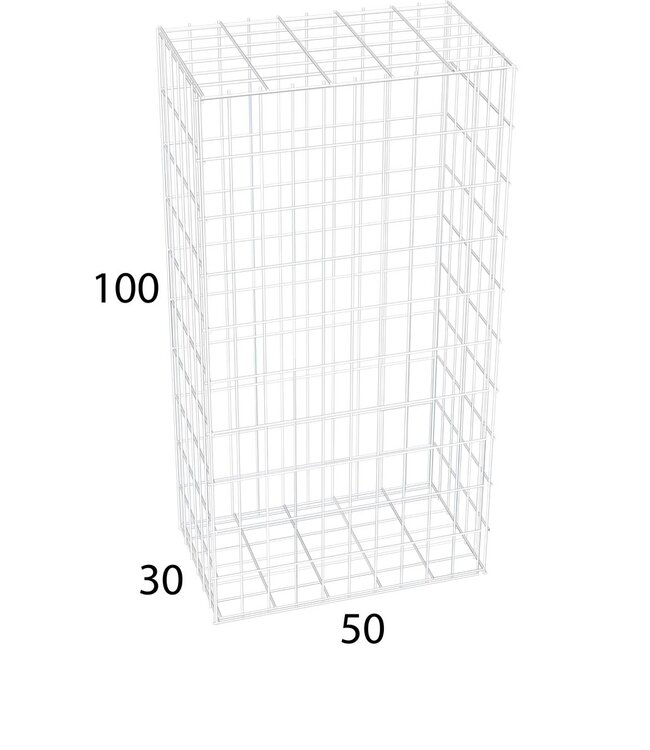 Garmix Schanskorf 100x50x30cm, compleet met spiralen + afstandshoud