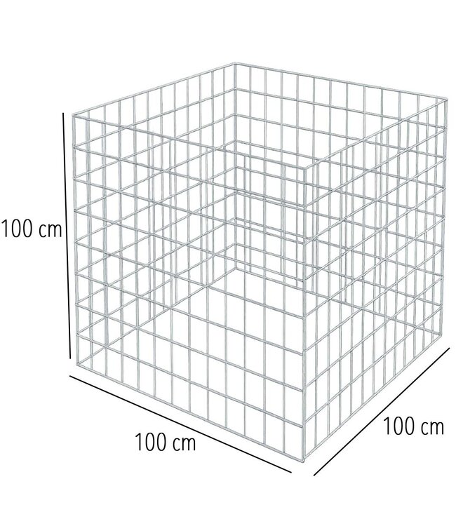 Garmix bladkorf 100x100x100 cm incl tang en ringen