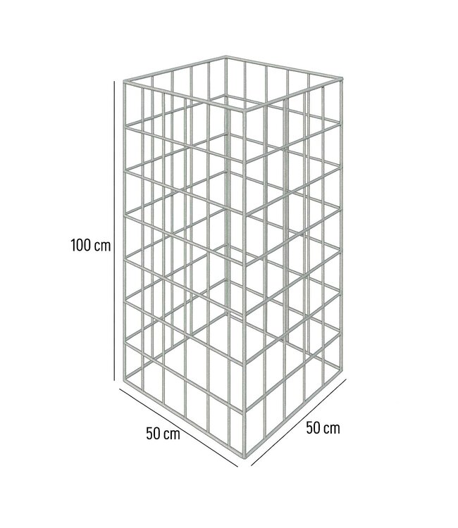Garmix bladkorf 100x50x50 cm incl tang en ringen