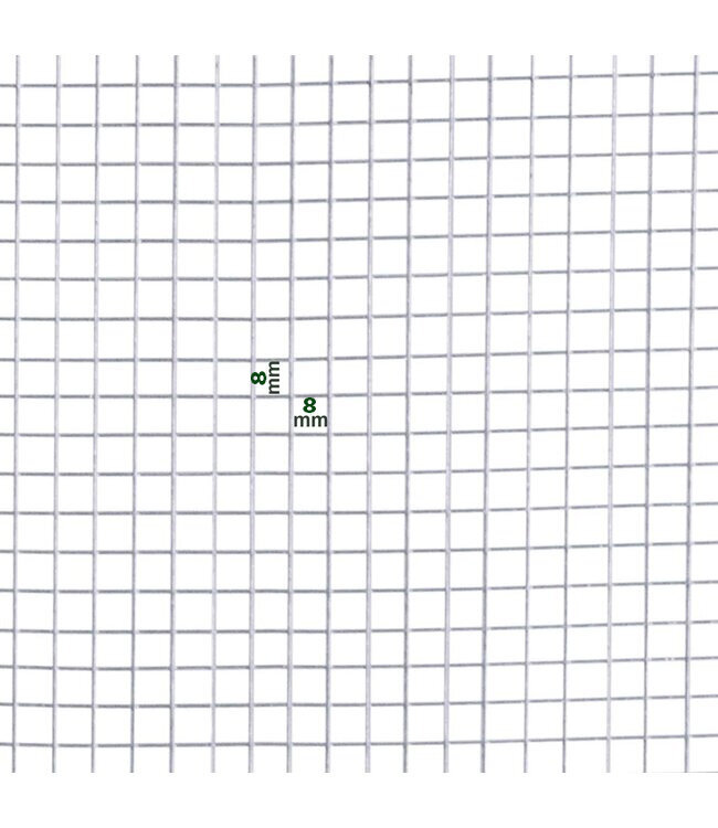 Garmix Hoornaar-gaas 8x8 0,65mm (1 mtr x 25 mtr)