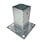 Garmix Paalhouder met plaat verzinkt 71x71mm