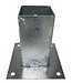 Garmix Paalhouder met plaat verzinkt 71x71mm