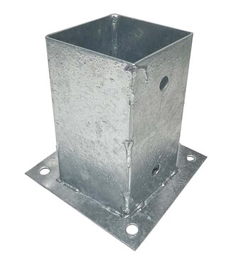 Garmix Paalhouder met plaat verzinkt 91x91mm