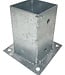 Garmix Paalhouder met plaat verzinkt 91x91mm