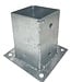 Garmix Paalhouder met plaat verzinkt 121x121mm