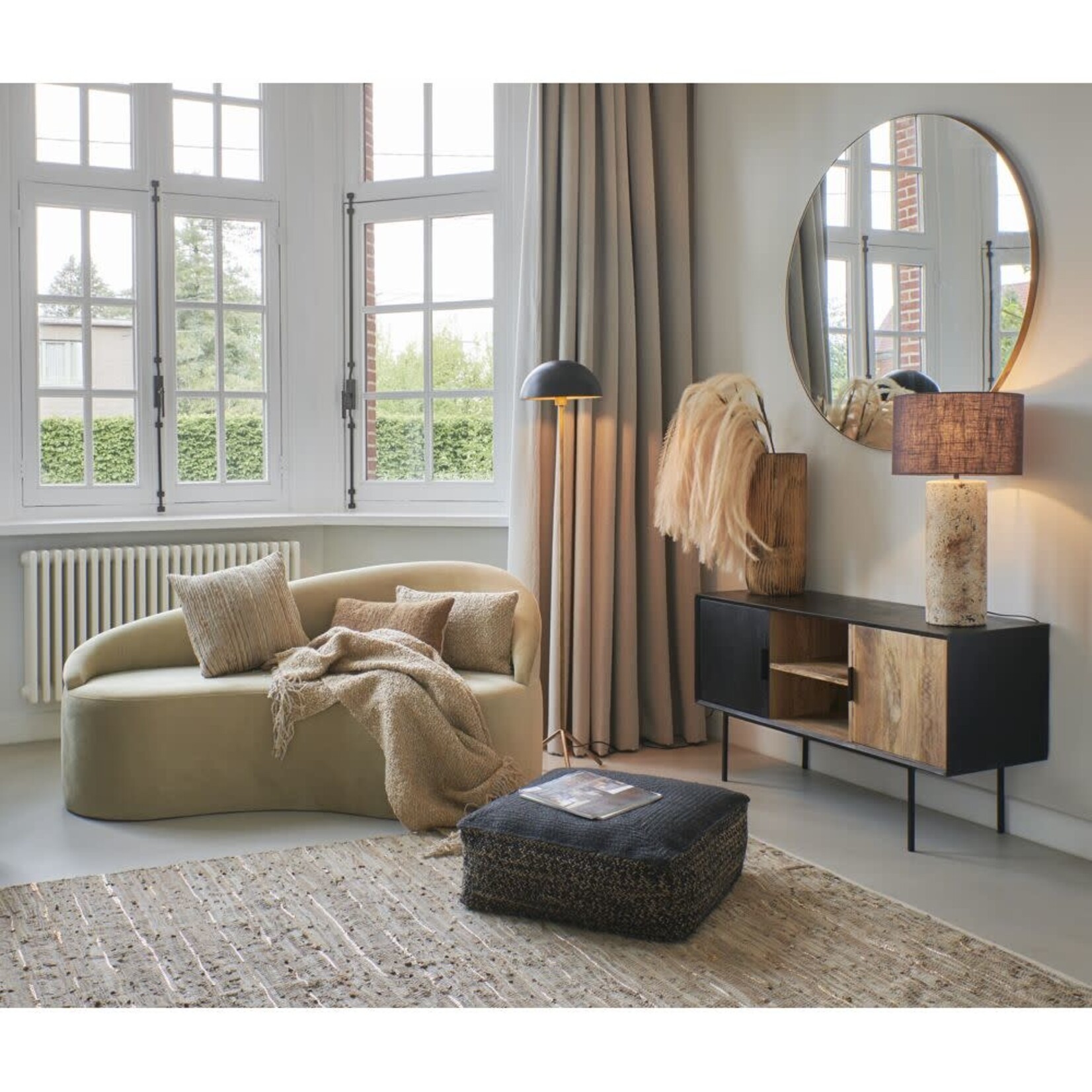 Pomax Coussin de Sol Pouf Earth 60*60*20