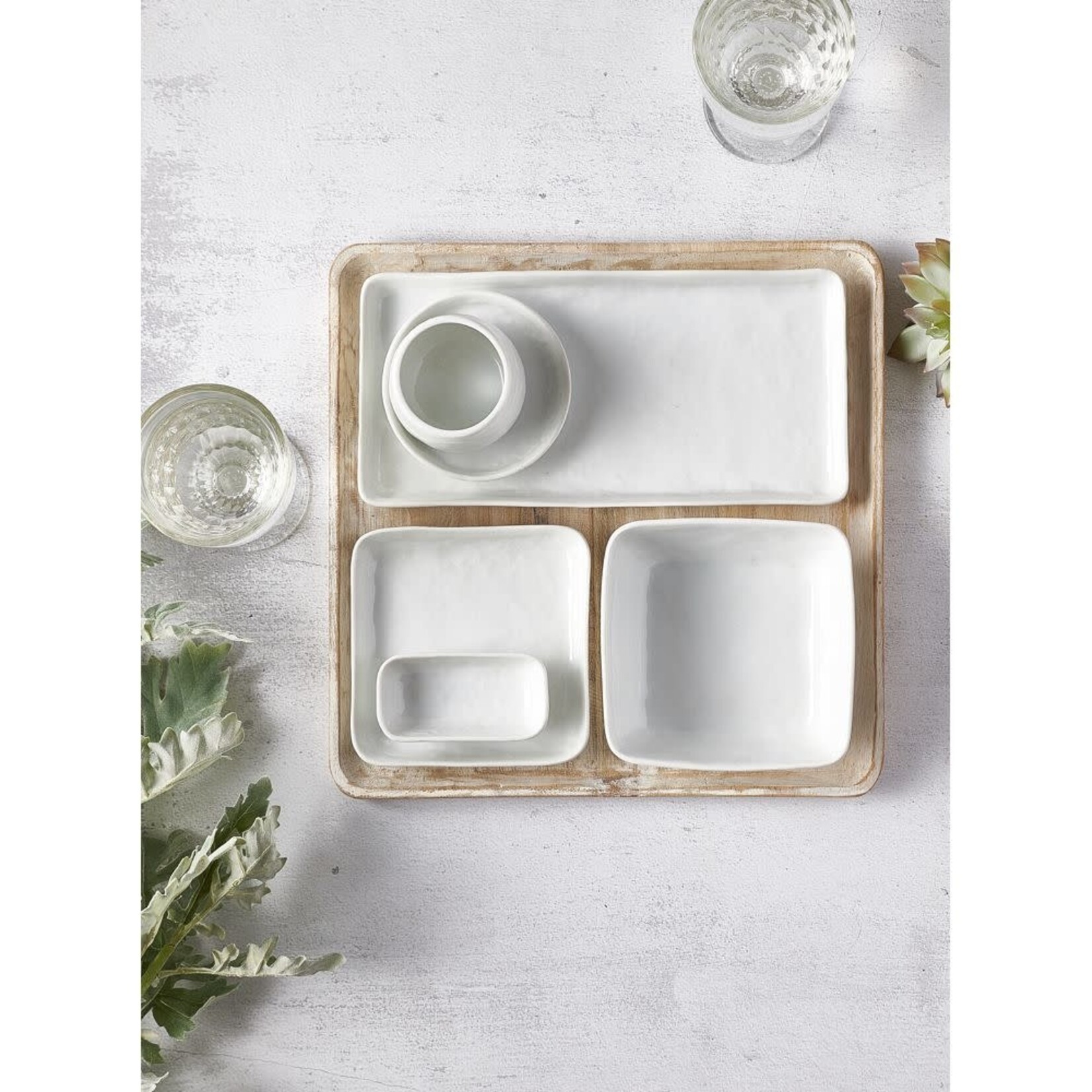 Pomax Porcelino Square Assiette Apéritif