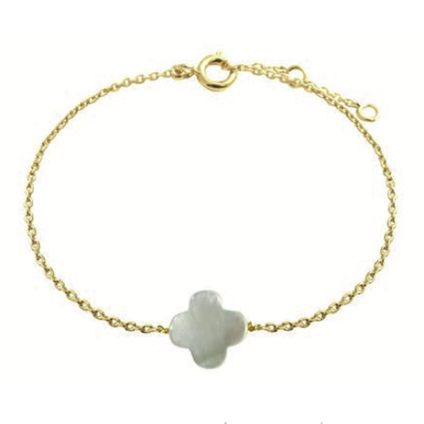 By 164 Bracelet Trèfle Nacre