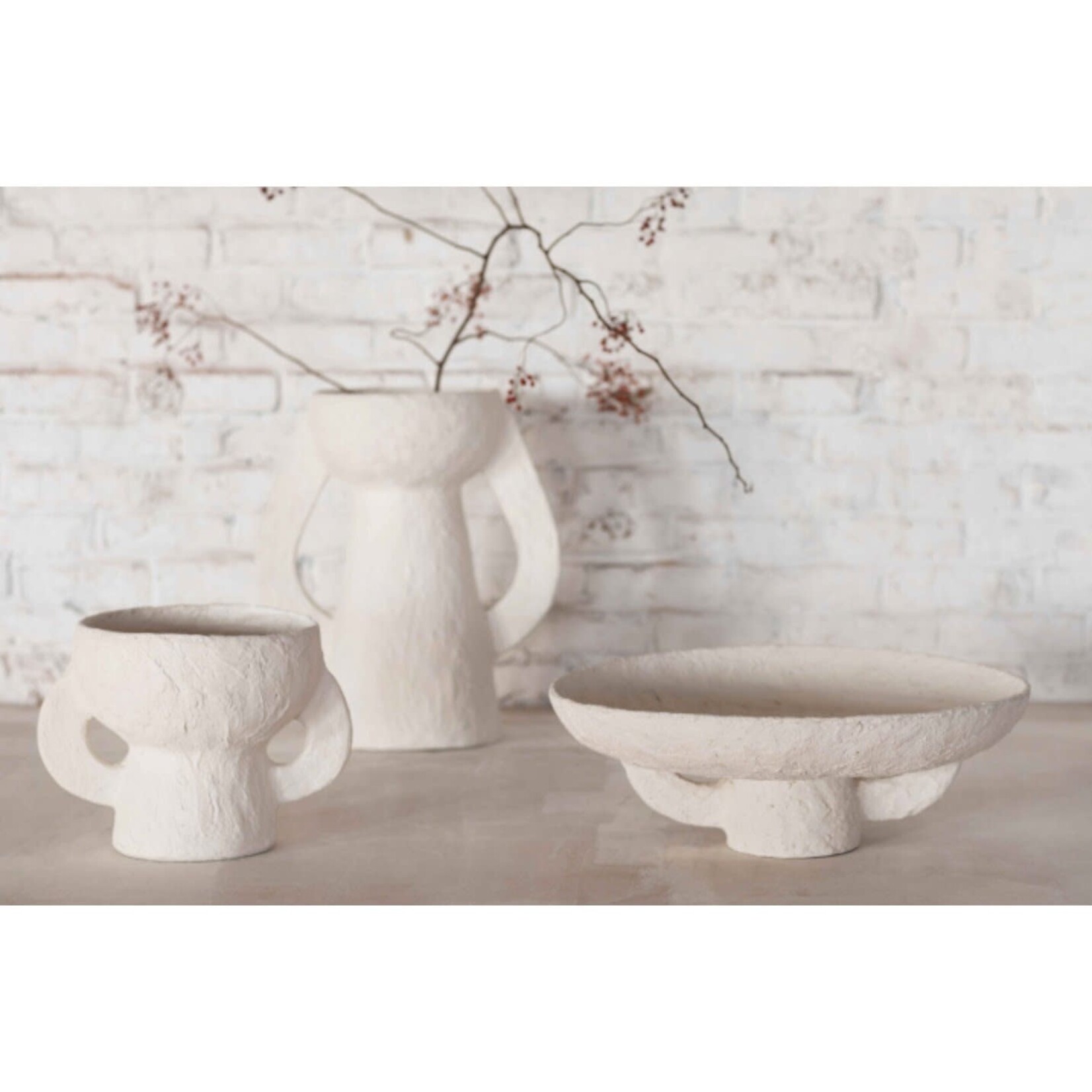 Serax Plat Earth Marie papier maché beige 45 cm