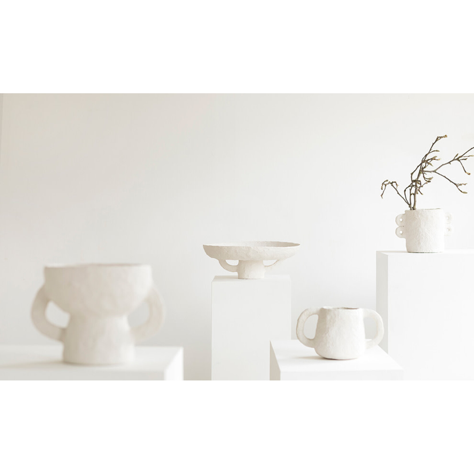 Serax Plat Earth Marie papier maché beige 45 cm