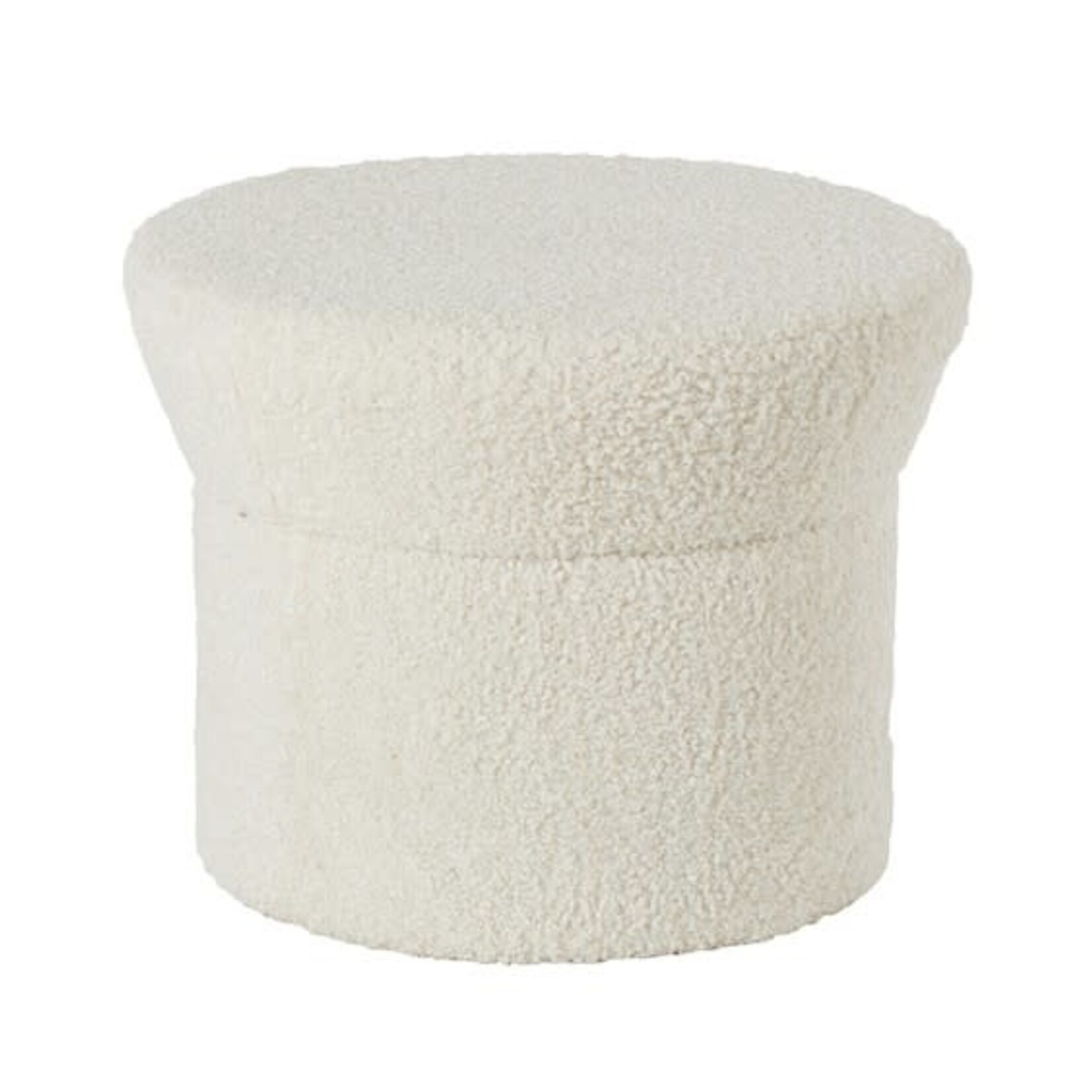 Pouf Alan Blanc Nacré 50*40 cm