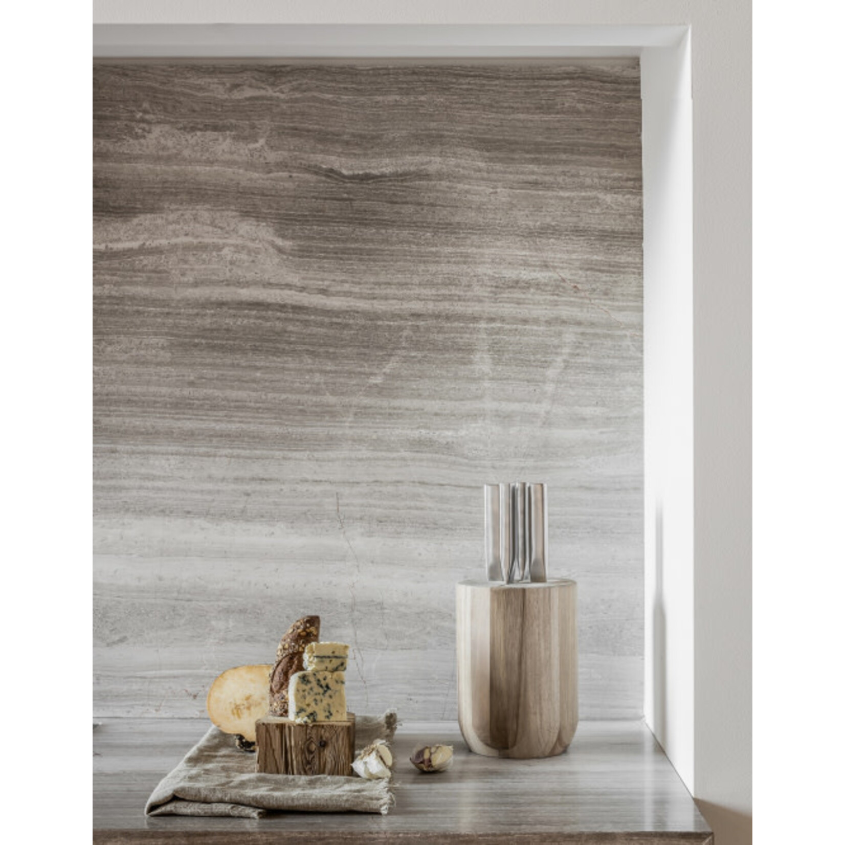 Serax Serax Set de Couteaux de Base + Bloc Bois Piet Boon