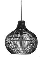 Suspension Pacino Rotin Noir 40 cm