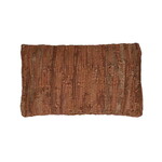 Pomax Coussin Cuir Recyclé Cognac 50*30