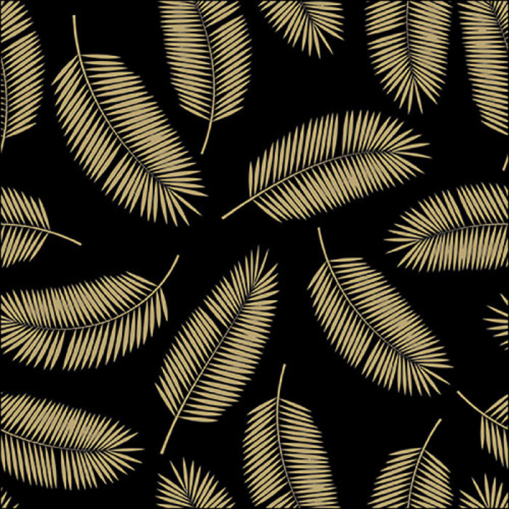 Serviettes en Papier Palm Leaves Black