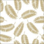 Serviettes en Papier Palm Leaves White