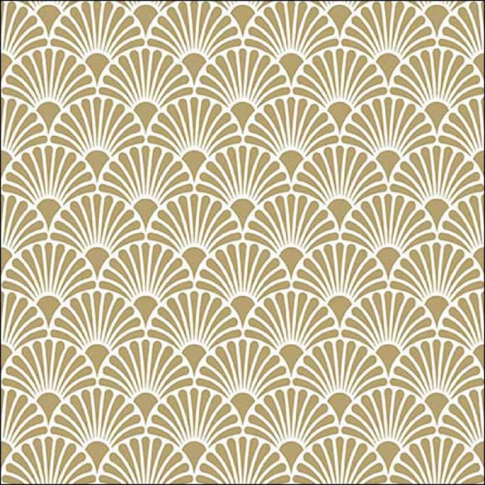 Serviettes en Papier Art Déco White