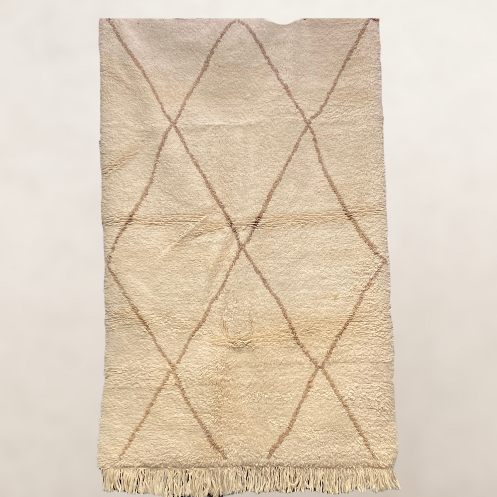 Bivouac Tapis Béni Ouarain Crème et Beige 215*135 cm