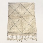 Bivouac Tapis Béni Ouarain Crème Losanges Gris 101*140 cm (170)