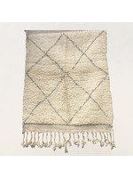 Bivouac Tapis Béni Ouarain Crème Losanges Gris 101*140 cm (170)