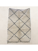 Bivouac Tapis Béni Ouarain Crème Carrés Noirs 260*170 cm
