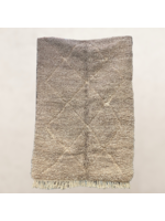 Bivouac Tapis M’Rirt Chiné Taupe et Crème Losanges en Relief 222*150 cm