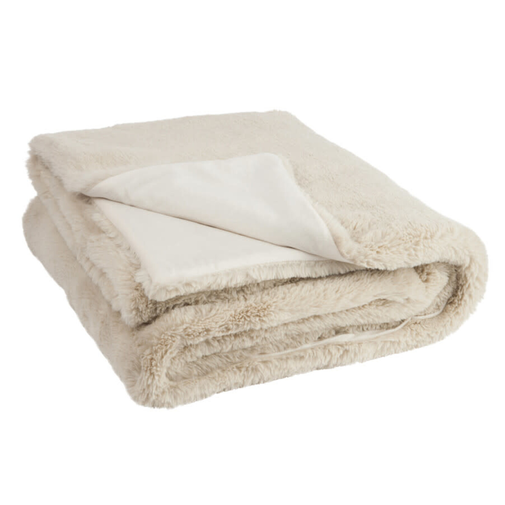 Plaid Fourrure Beige