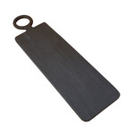 Behome Planche Longue Manguier Noir Rectangulaire