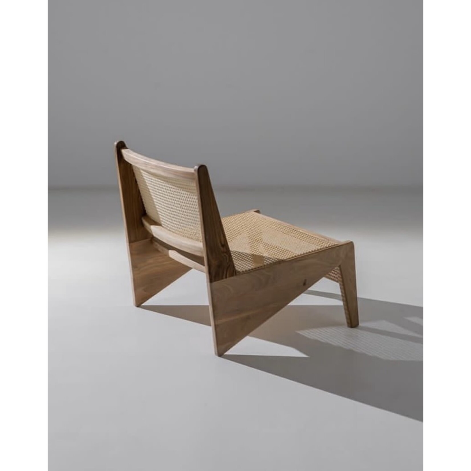 Bivouac Fauteuil Noyer et Cannage