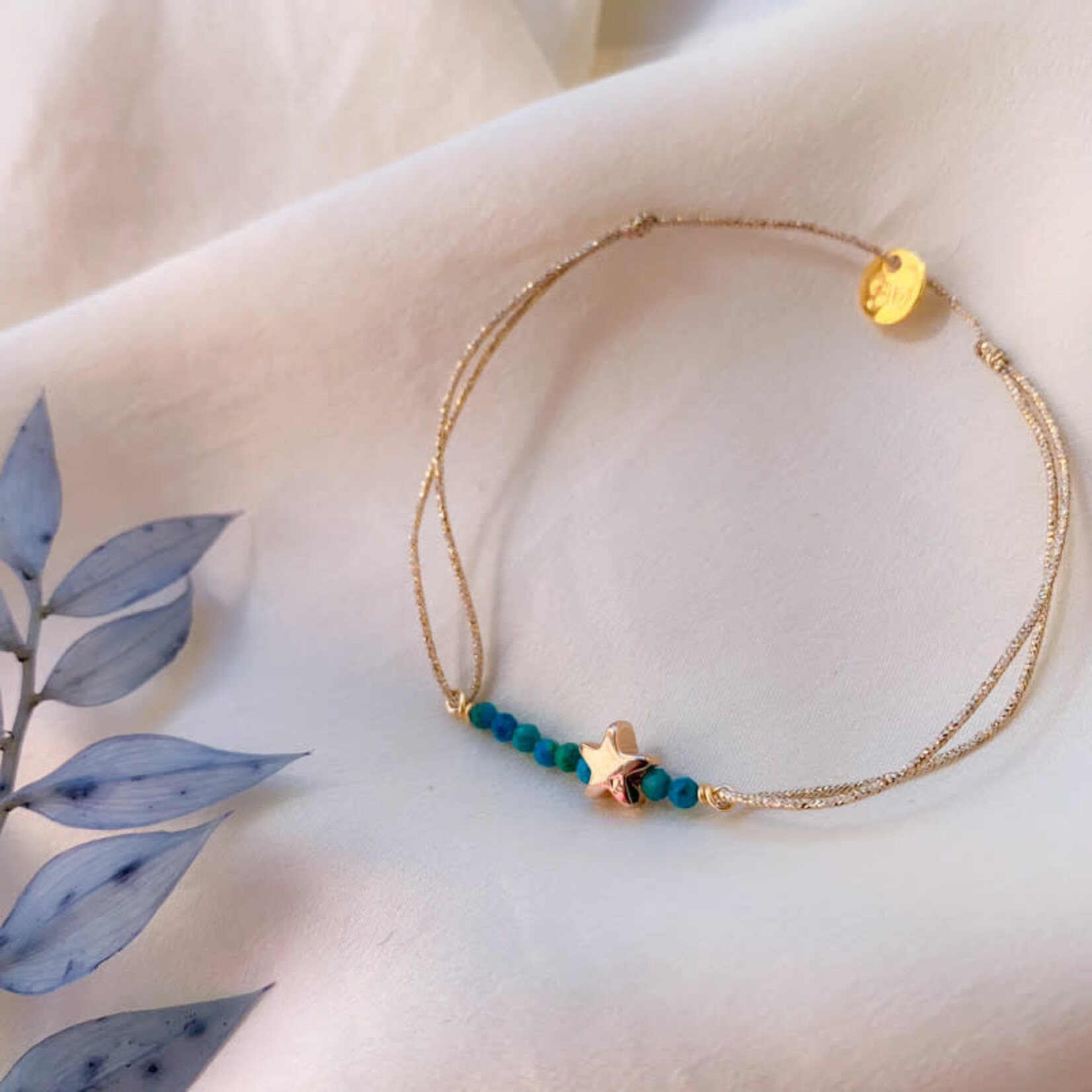 Sophie Deschamps Bracelet Fil Crazy Horse Turquoise