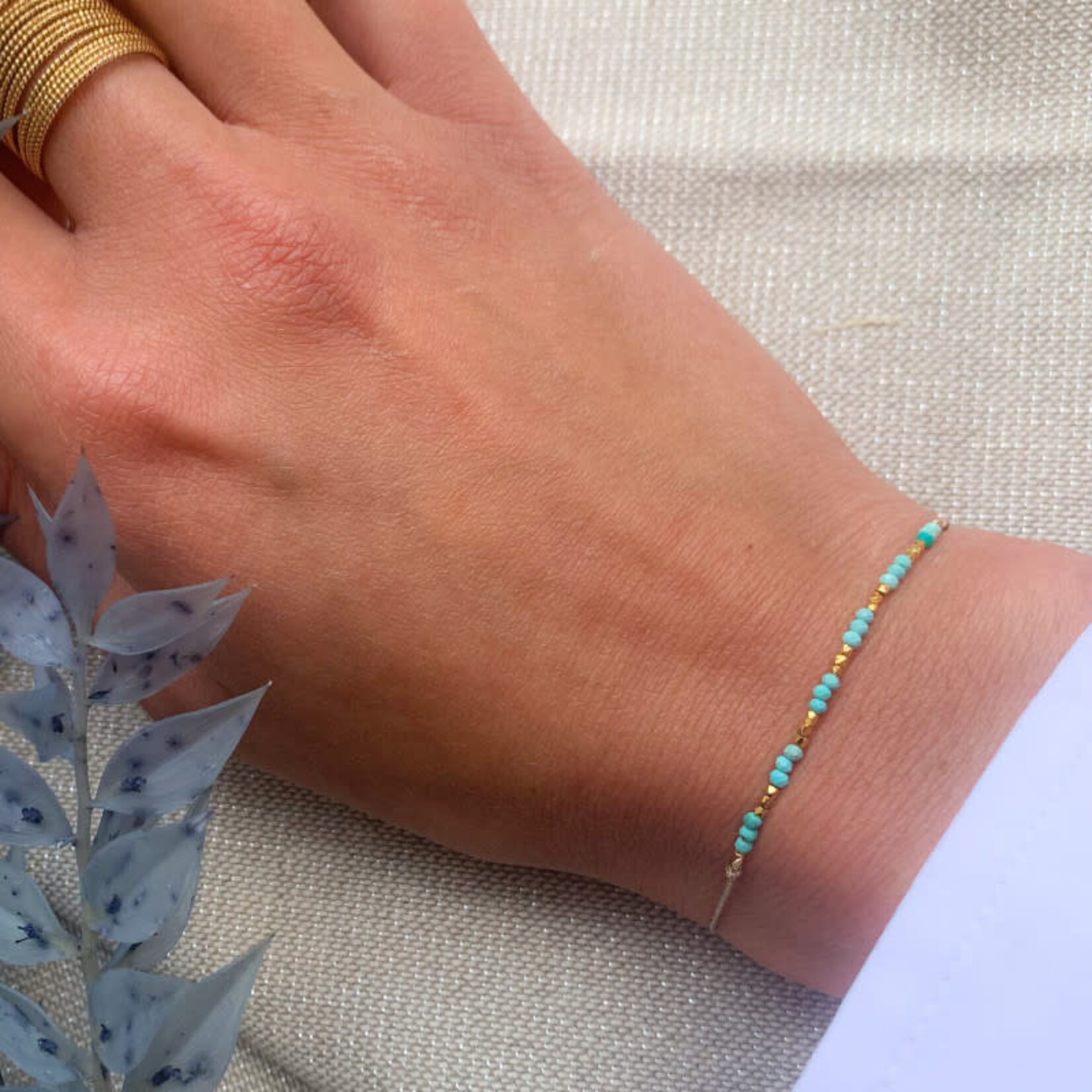 Sophie Deschamps Bracelet Fil Cheyenne Amazonite