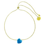 Sophie Deschamps Bracelet Fil Coeur Marion Turquoise