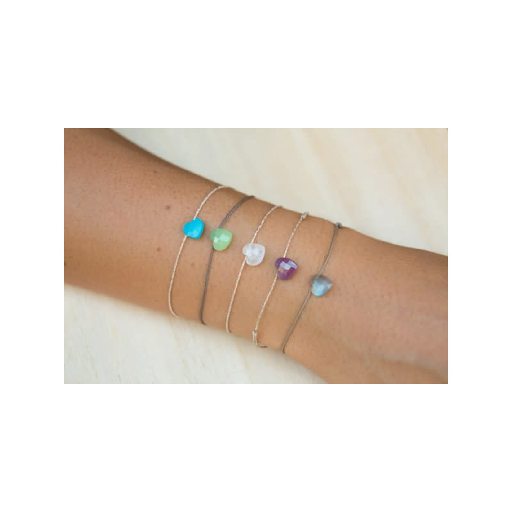 Sophie Deschamps Bracelet Fil Coeur Marion Labradorite