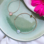 Sophie Deschamps Bracelet Fil Coeur Marion Labradorite Blanche