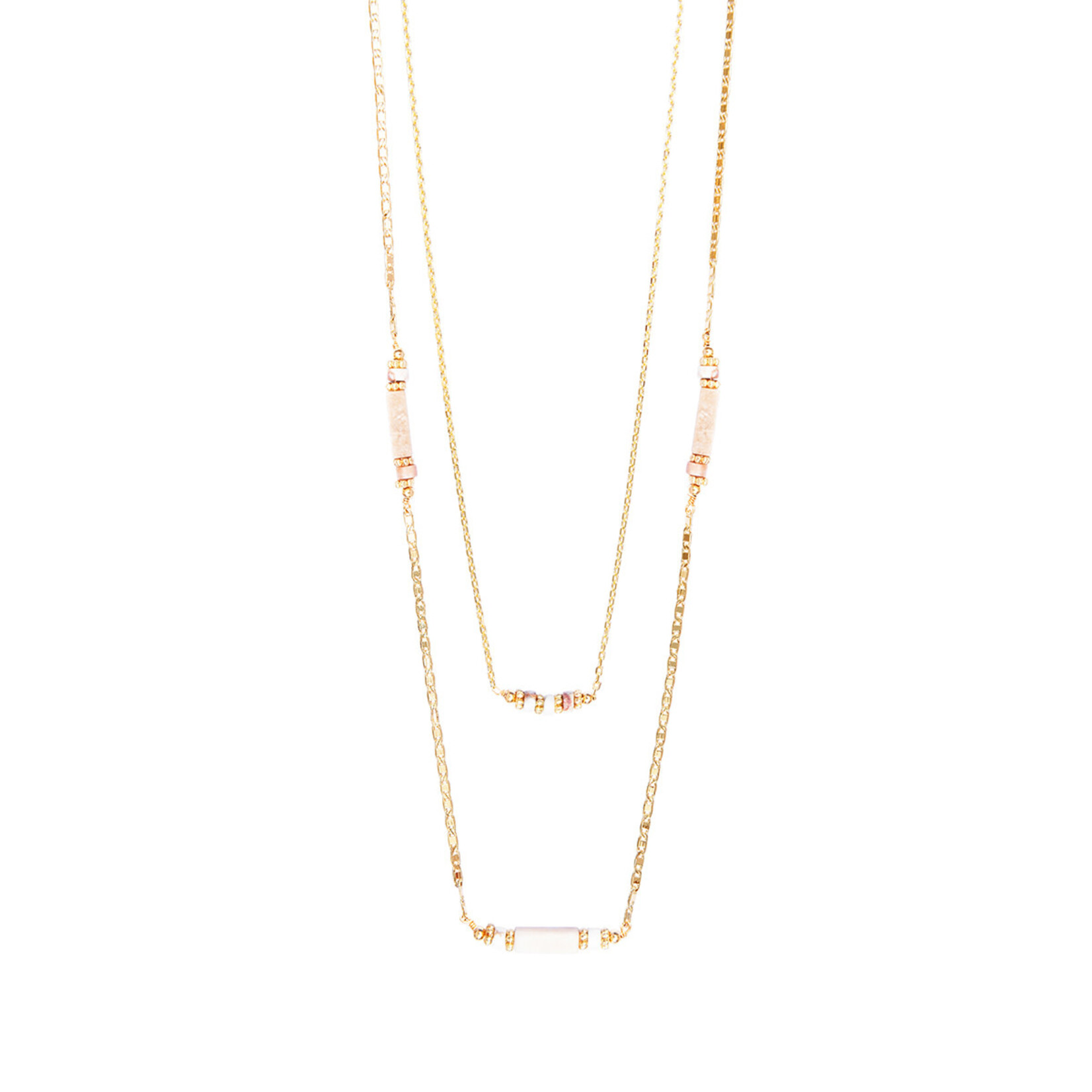 By 164 Sautoir Double Lucette