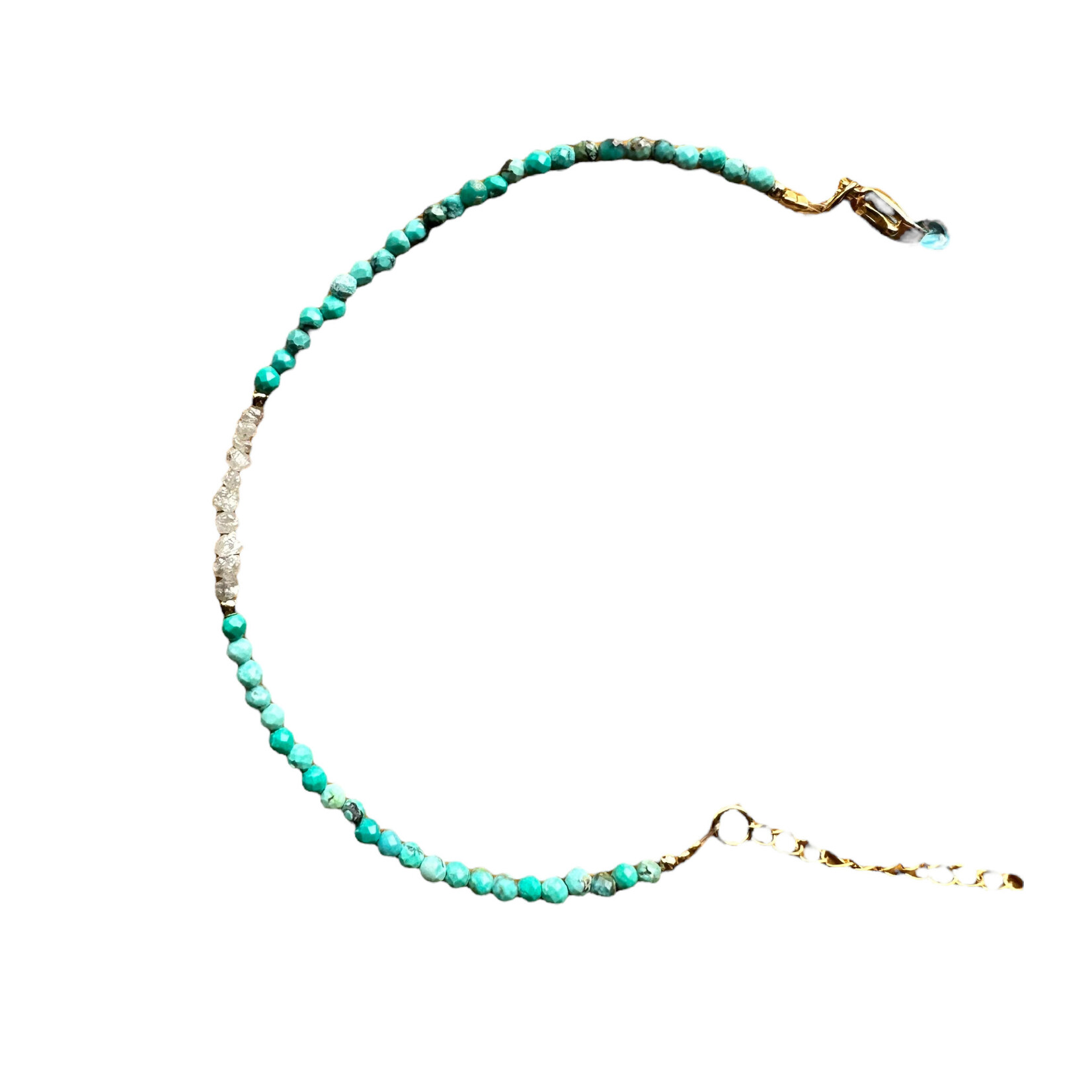 Scarlet et Lucien Bracelet Mani Pierres Semi-Précieuses et Diamants Bruts