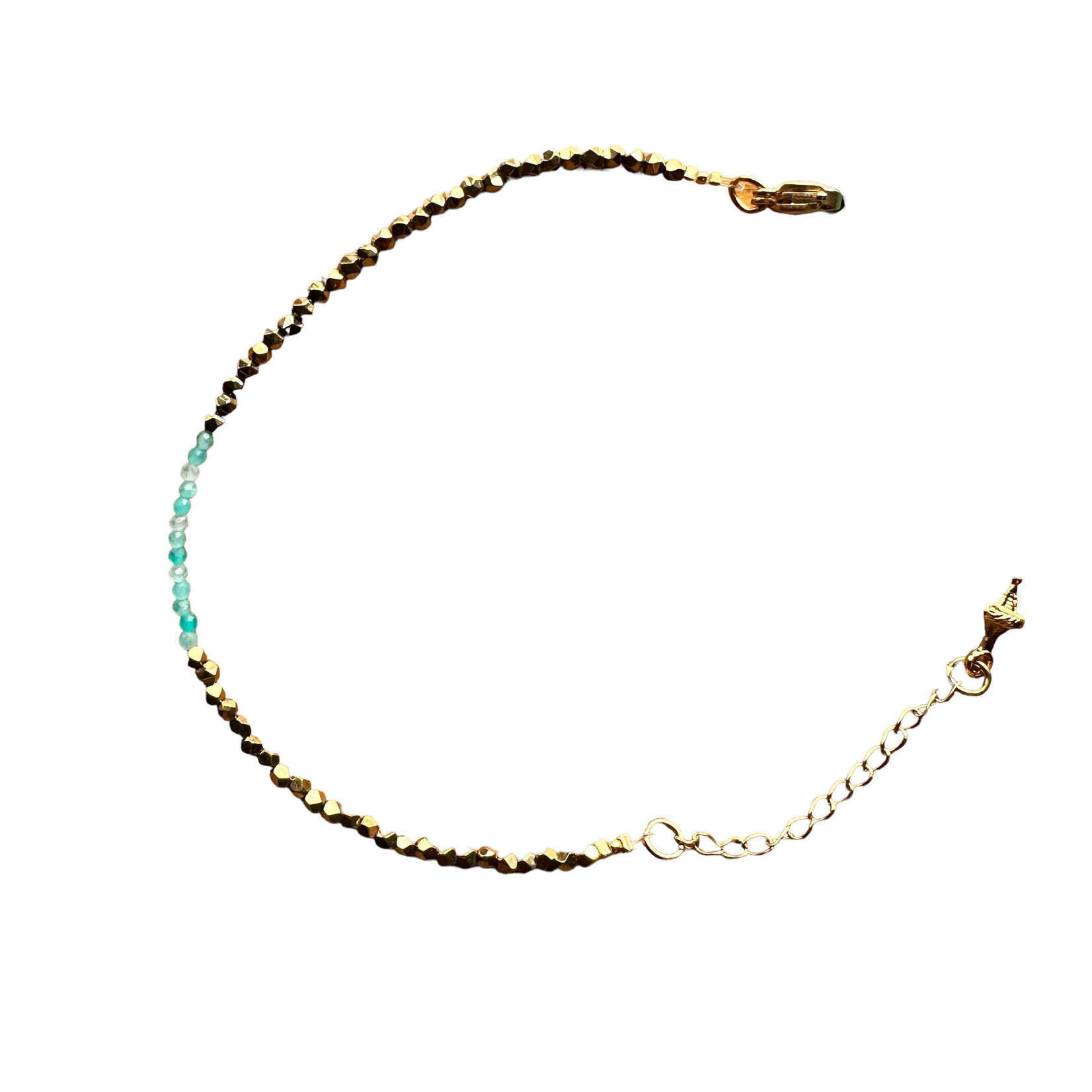 Scarlet et Lucien Bracelet Amélie Hématites et Pierres Semi Précieuses