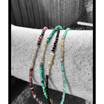 Scarlet et Lucien Bracelet Mani Pierres Semi-Précieuses et Diamants Bruts