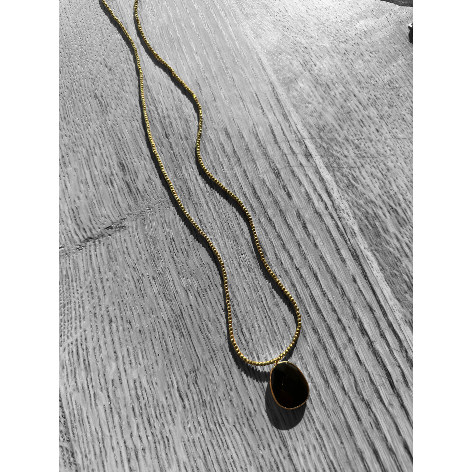 Scarlet et Lucien Sautoir Ines Hématites et Onyx Noir