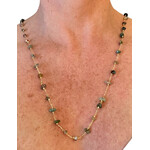 Scarlet et Lucien Sautoir Stella Plaqué Or et Agate Indienne