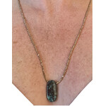 Scarlet et Lucien Sautoir Stone Hématites et Turquoise Africaine