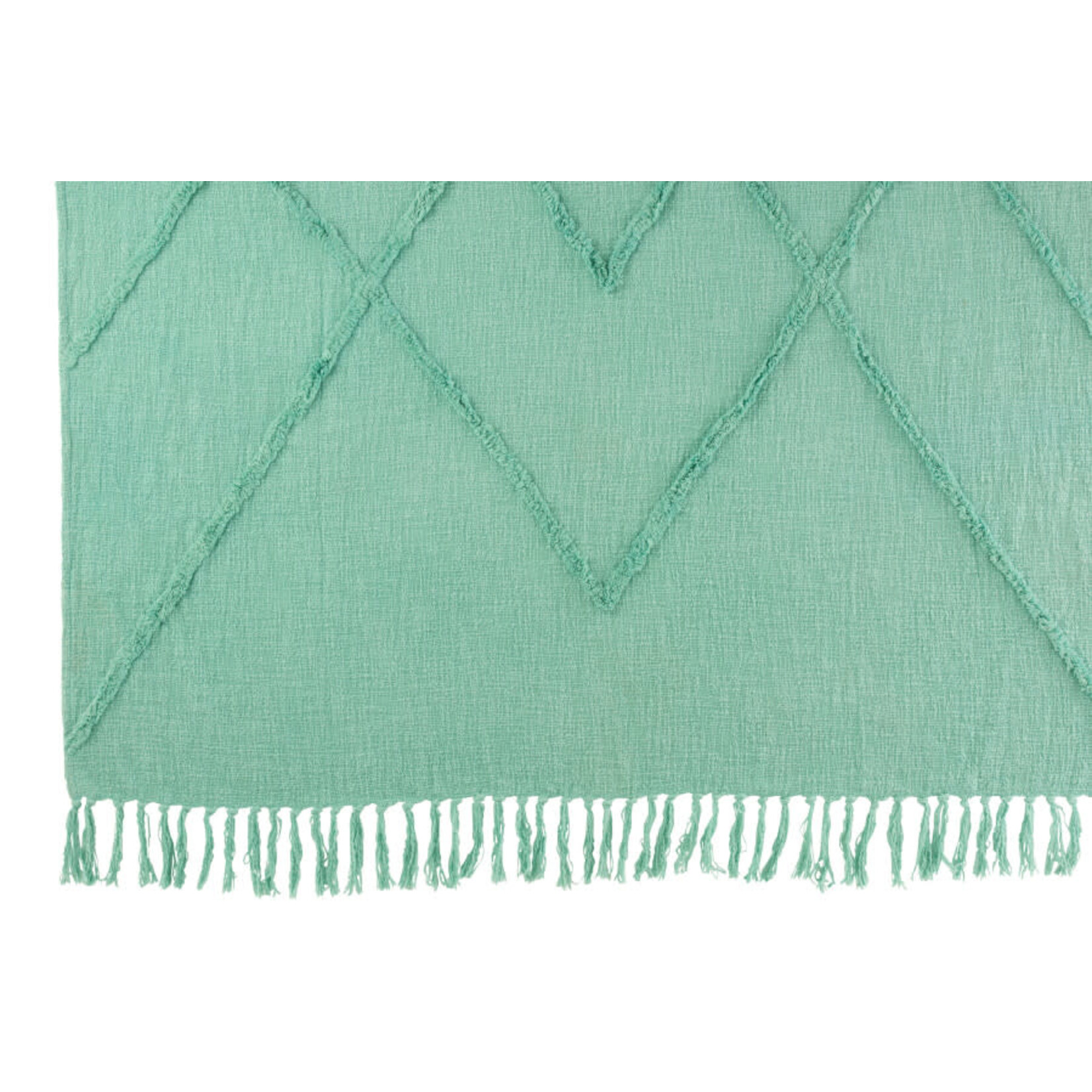 Plaid Losanges Turquoise 187*131