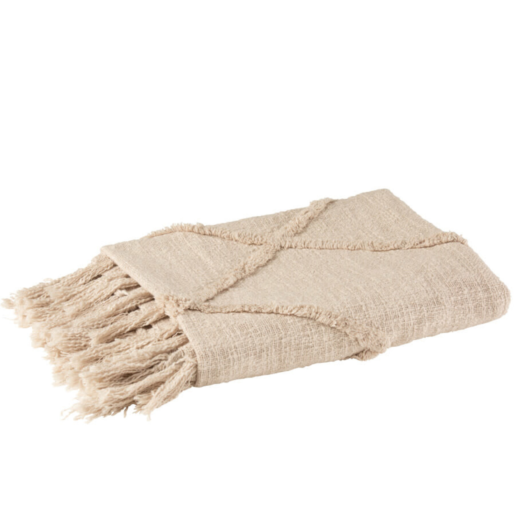 Plaid Crème Losanges 187*131