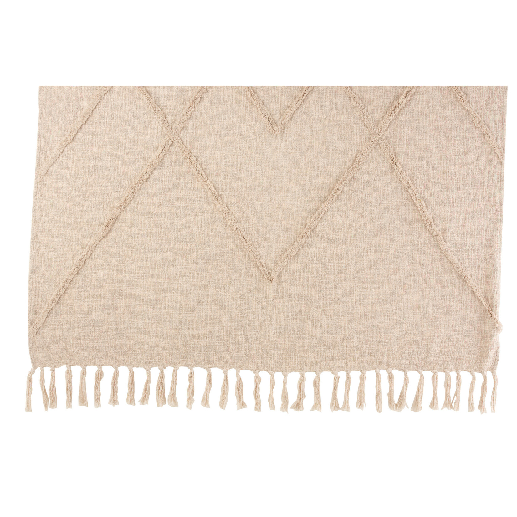 Plaid Crème Losanges 187*131