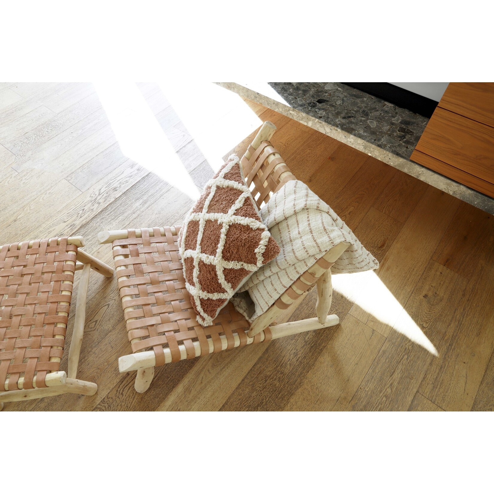 Pomax Plaid Rêveries Pêche 170*130 cm