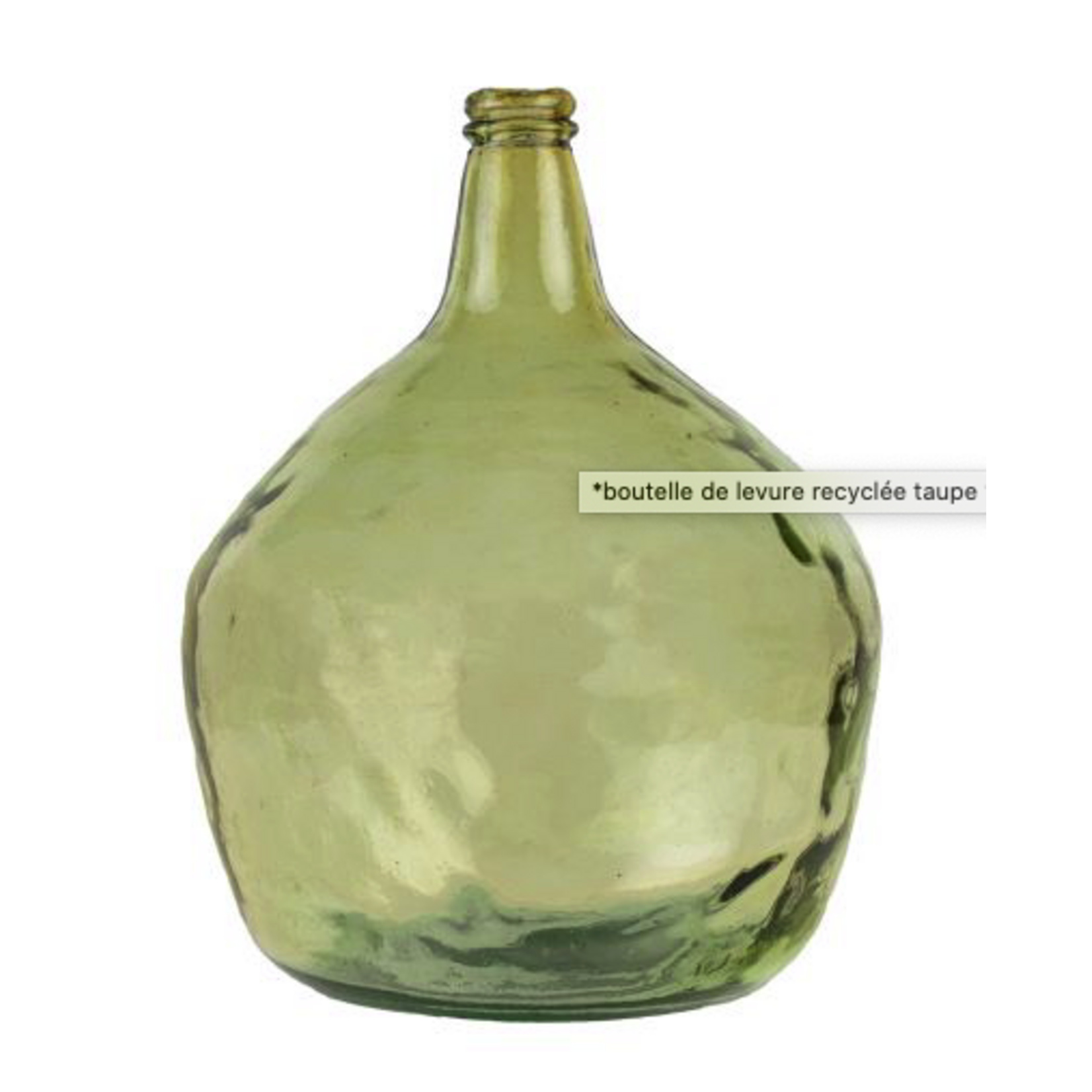 Dame Jeanne 16L Verre Recyclé Taupe