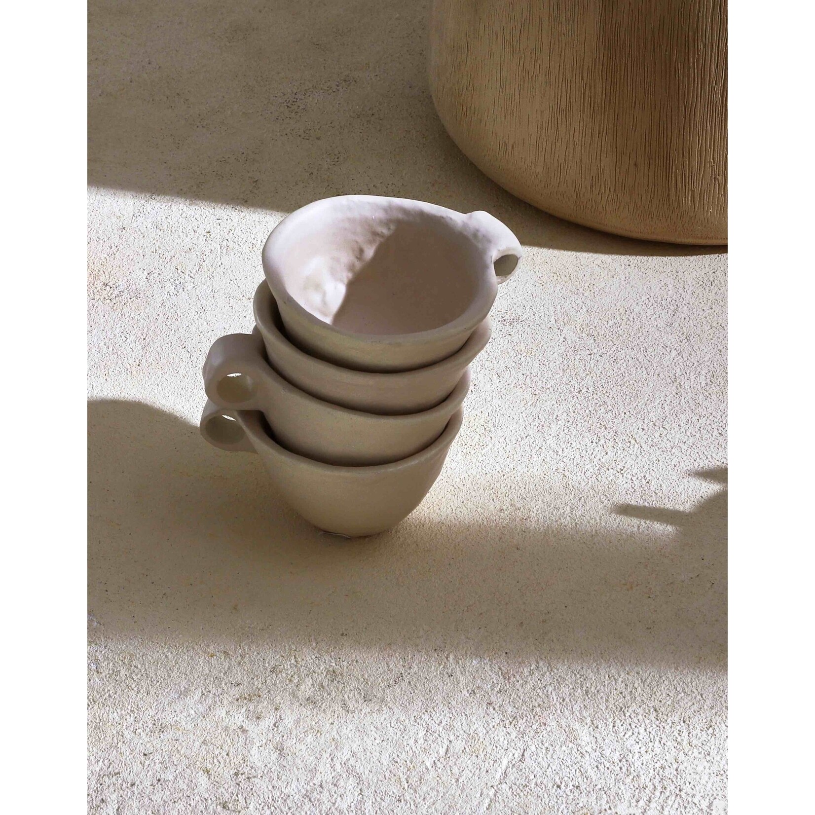 Pomax Photophore Finn aluminium Beige 9*7 cm