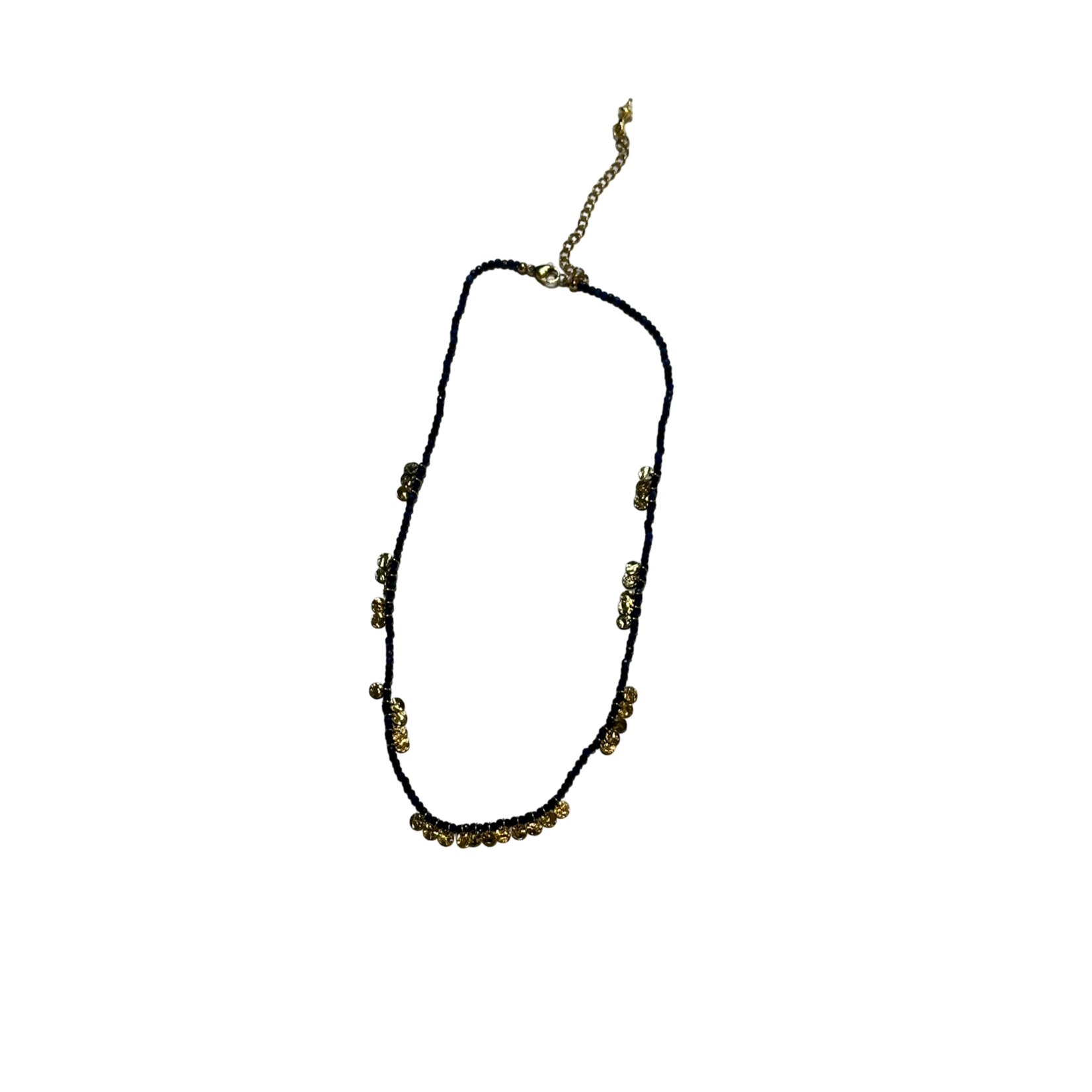 Scarlet et Lucien Collier Barbara Lapis Lazuli et Plaqué Or