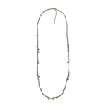 Scarlet et Lucien Sautoir Barbara Rhodochrosite et Plaqué Or