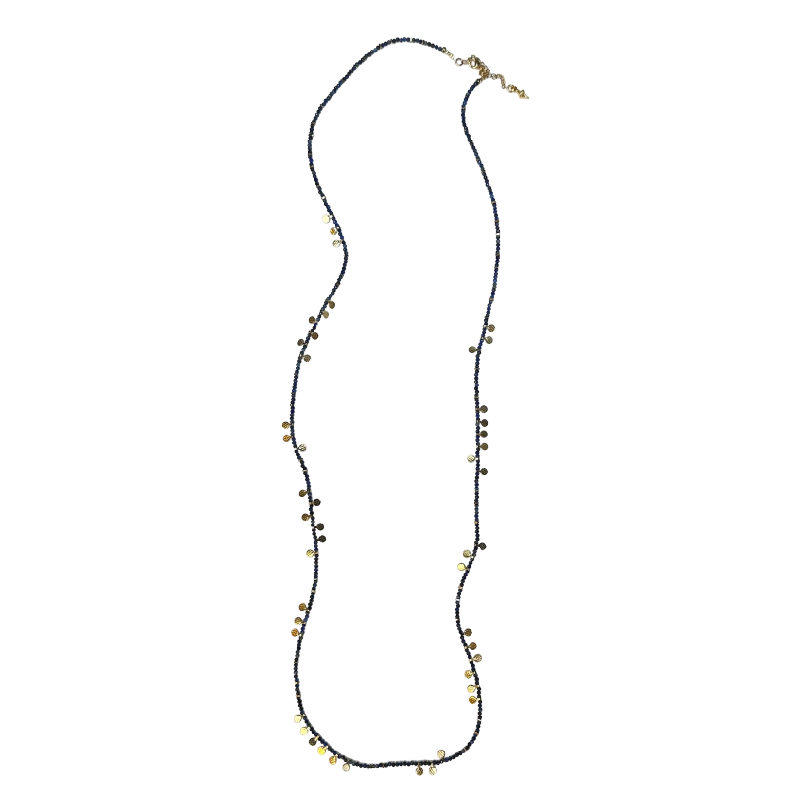 Scarlet et Lucien Sautoir Barbara Lapis Lazuli et Plaqué Or